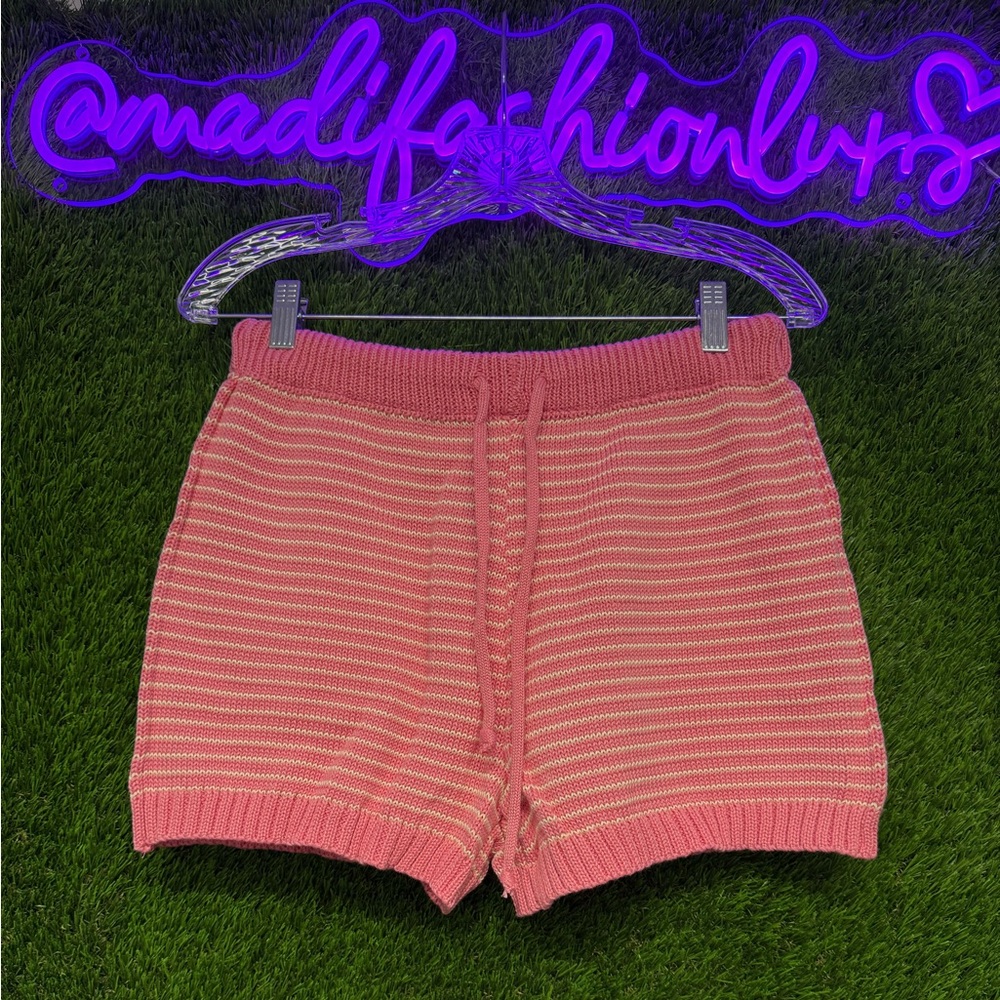 POL Pink Striped Women's Shorts